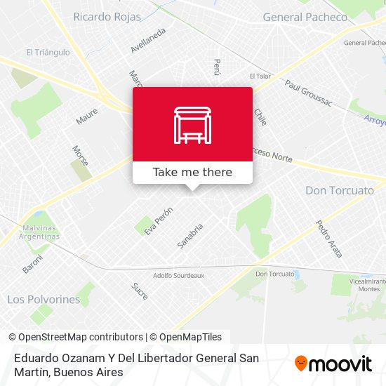 Eduardo Ozanam Y Del Libertador General San Martín map
