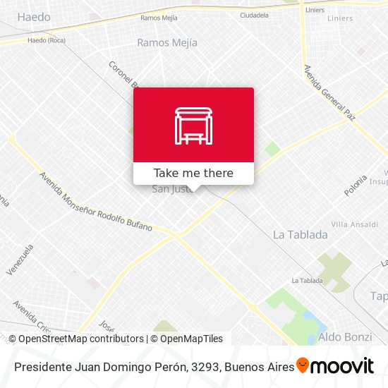 Presidente Juan Domingo Perón, 3293 map