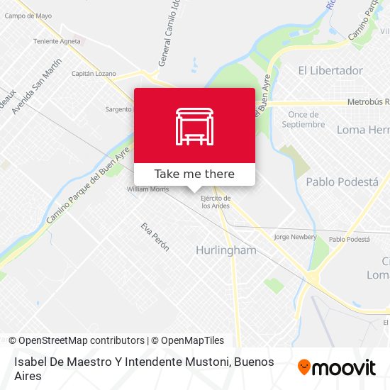 Isabel De Maestro Y Intendente Mustoni map