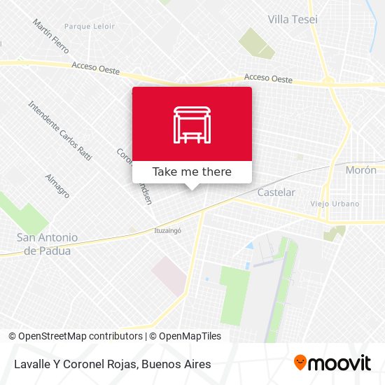Lavalle Y Coronel Rojas map