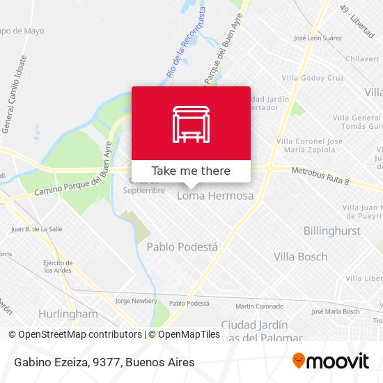 Gabino Ezeiza, 9377 map