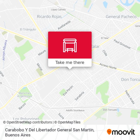 Carabobo Y Del Libertador General San Martín map