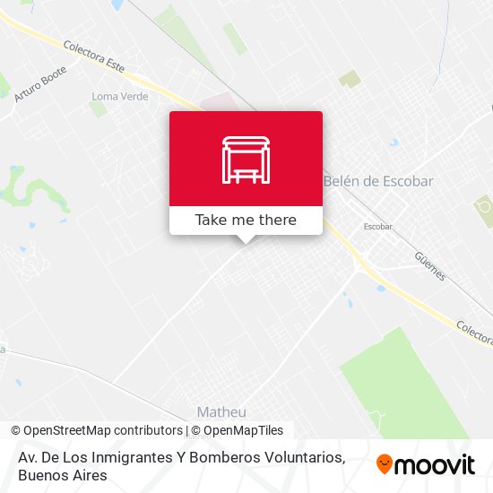 Mapa de Av. De Los Inmigrantes Y Bomberos Voluntarios