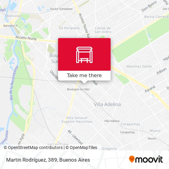 Martín Rodríguez, 389 map