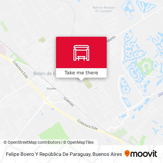 Felipe Boero Y República De Paraguay map