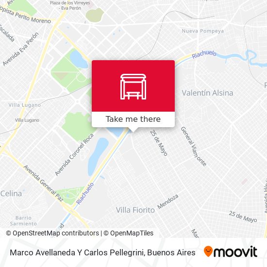 Marco Avellaneda Y Carlos Pellegrini map