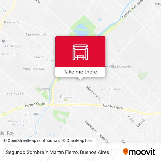 Segundo Sombra Y Martín Fierro map