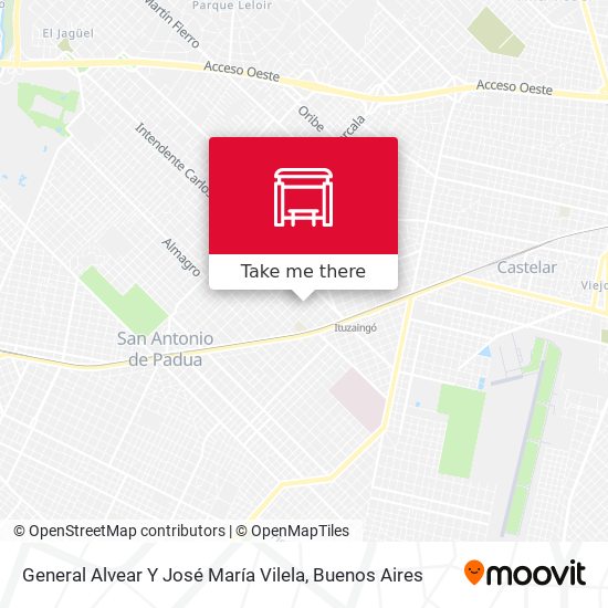 General Alvear Y José María Vilela map