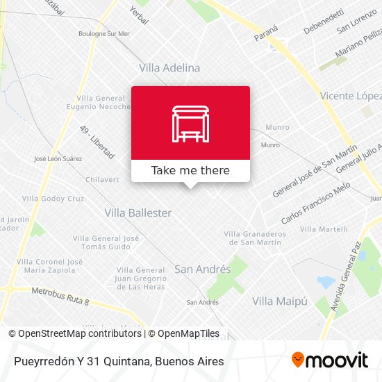 Pueyrredón Y 31 Quintana map