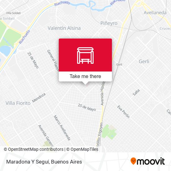 Maradona Y Seguí map