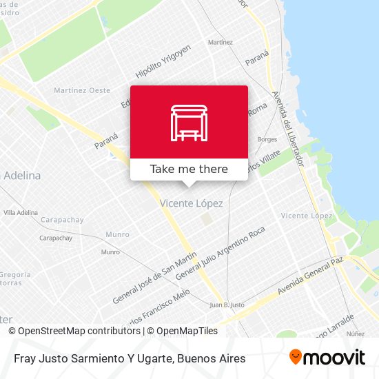 Fray Justo Sarmiento Y Ugarte map