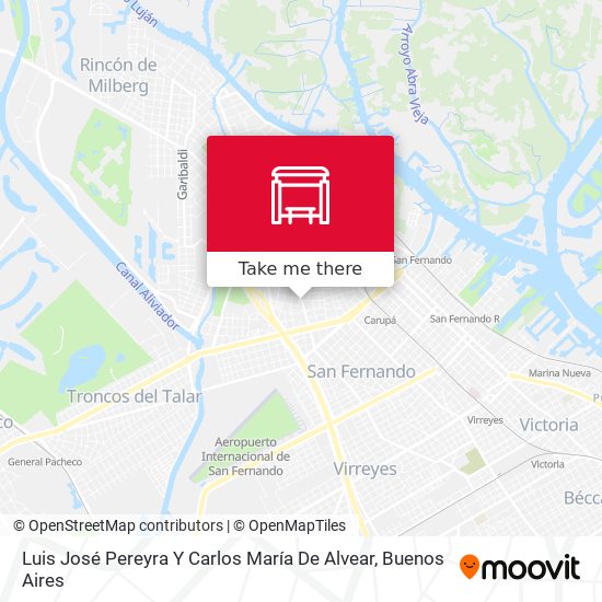 Luis José Pereyra Y Carlos María De Alvear map