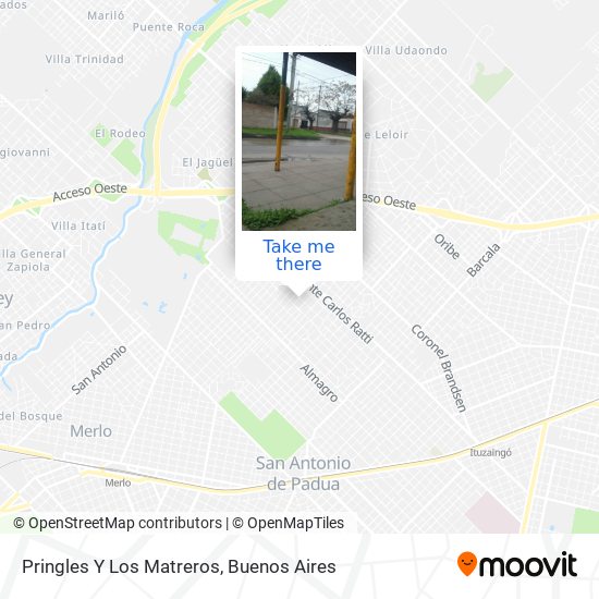 Pringles Y Los Matreros map