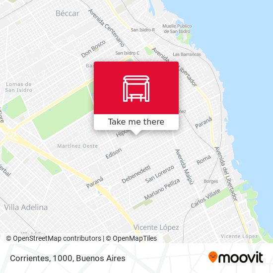 Mapa de Corrientes, 1000
