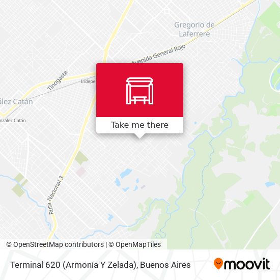 Terminal 620 (Armonía Y Zelada) map