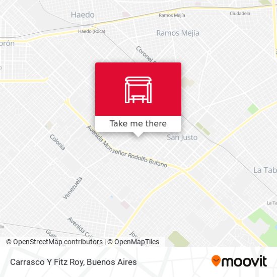 Carrasco Y Fitz Roy map