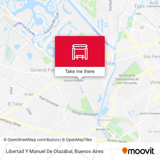Libertad Y Manuel De Olazábal map