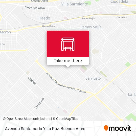 Avenida Santamaría Y La Paz map