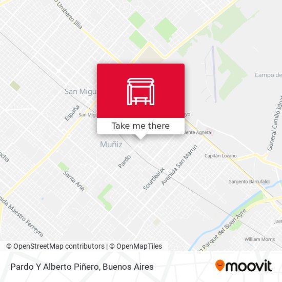 Mapa de Pardo Y Alberto Piñero