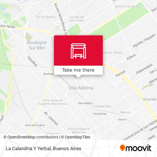 La Calandria Y Yerbal map