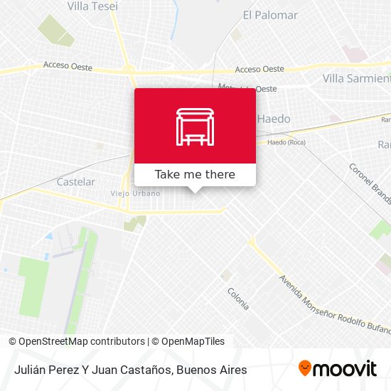 Julián Perez Y Juan Castaños map