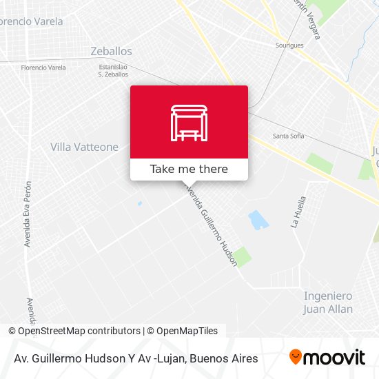 Av. Guillermo Hudson Y Av -Lujan map