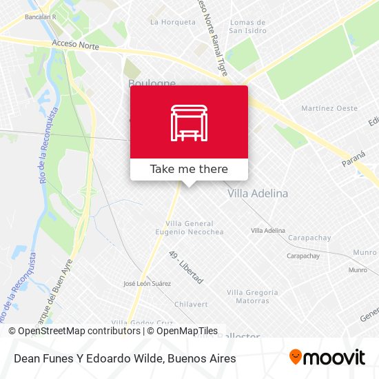 Mapa de Dean Funes Y Edoardo Wilde