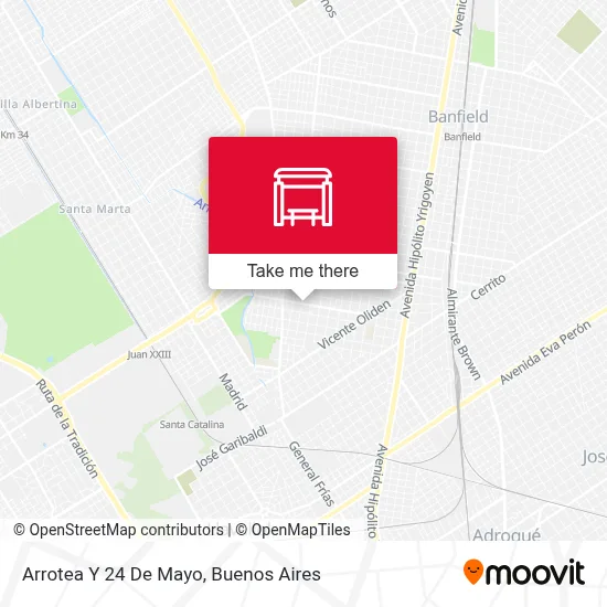 Arrotea Y 24 De Mayo map