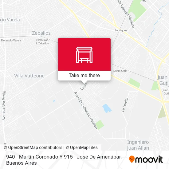 940 - Martín Coronado Y 915 - José De Amenábar map