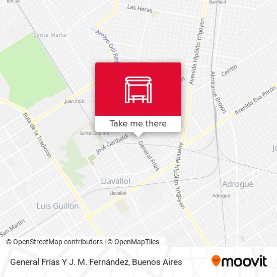 Mapa de General Frías Y J. M. Fernández