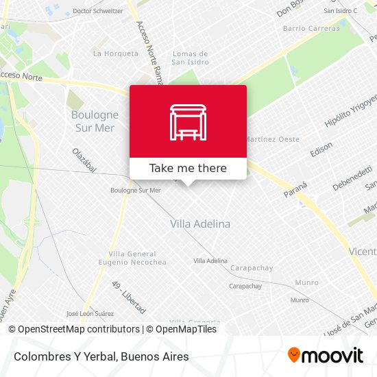 Mapa de Colombres Y Yerbal