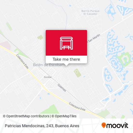 Patricias Mendocinas, 243 map