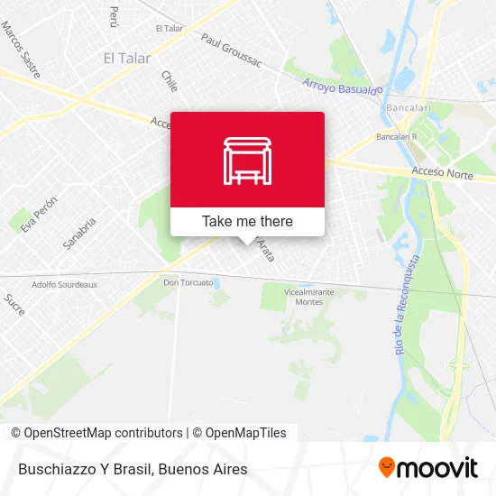 Buschiazzo Y Brasil map