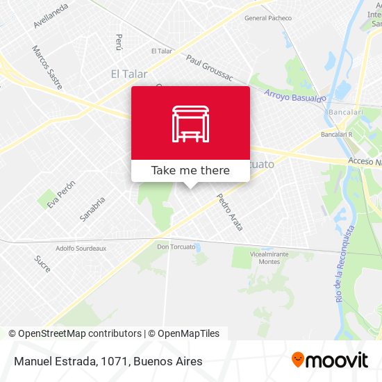 Manuel Estrada, 1071 map