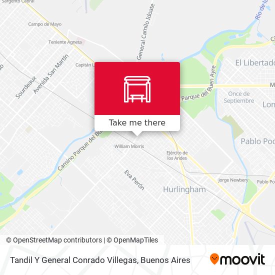 Tandil Y General Conrado Villegas map