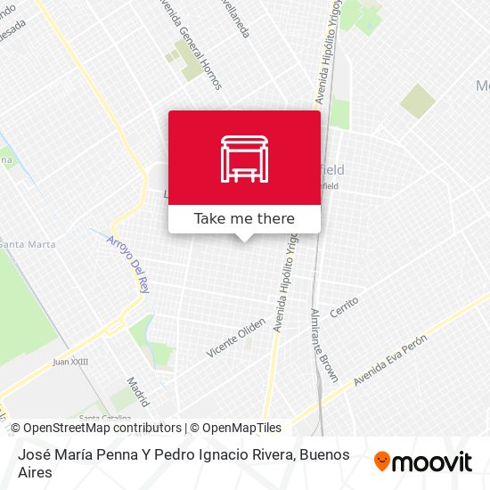 Mapa de José María Penna Y Pedro Ignacio Rivera