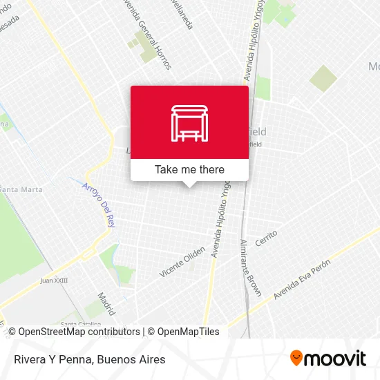 Rivera Y Penna map