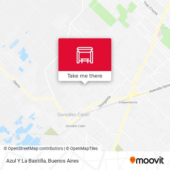 Azul Y La Bastilla map