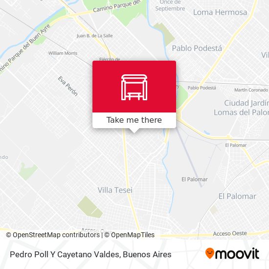 Mapa de Pedro Poll Y Cayetano Valdes