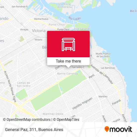 General Paz, 311 map