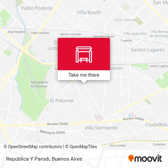 República Y Parodi map