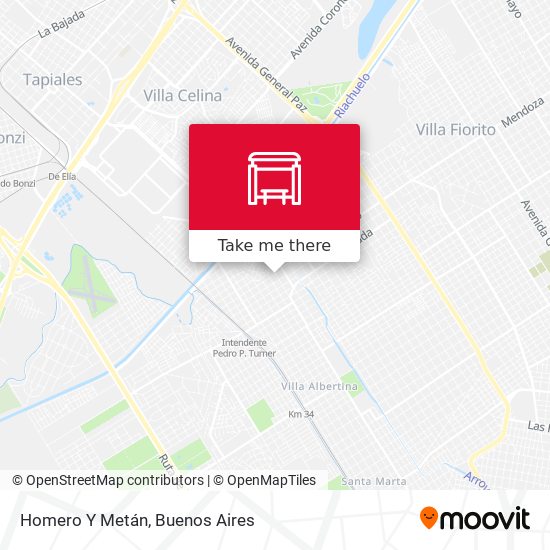 Homero Y Metán map