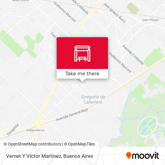 Mapa de Vernet Y Víctor Martínez