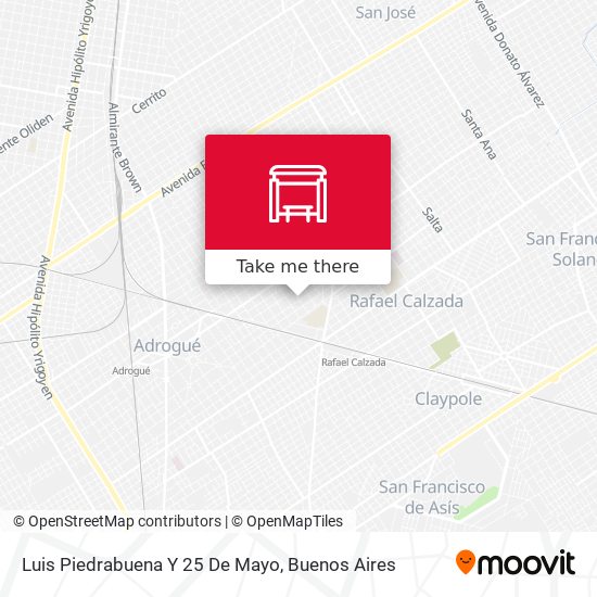 Mapa de Luis Piedrabuena Y 25 De Mayo
