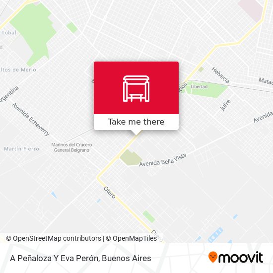 A Peñaloza Y Eva Perón map