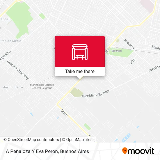 A Peñaloza Y Eva Perón map