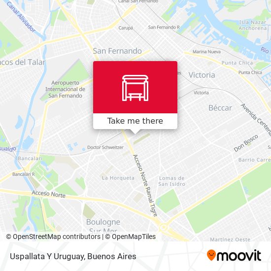 Mapa de Uspallata Y Uruguay