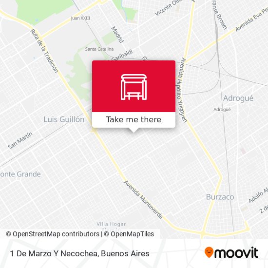 1 De Marzo Y Necochea map