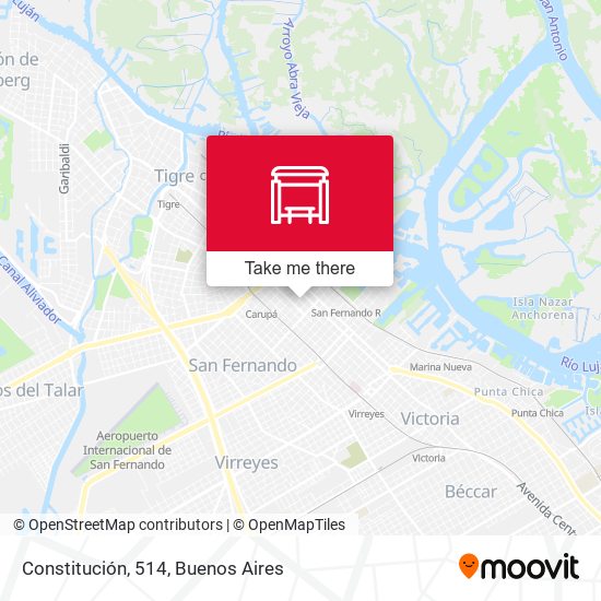 Constitución, 514 map