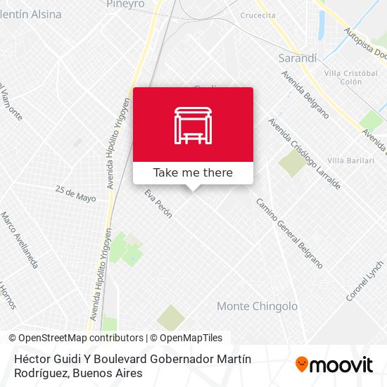 Héctor Guidi Y Boulevard Gobernador Martín Rodríguez map